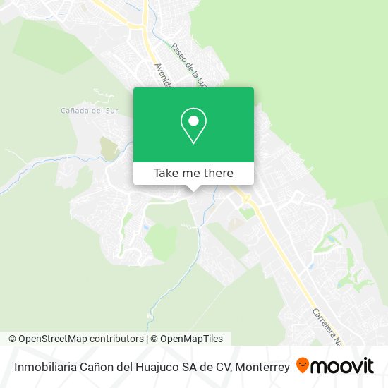 Inmobiliaria Cañon del Huajuco SA de CV map