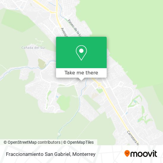 Fraccionamiento San Gabriel map