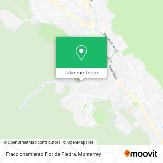 Fraccionamiento Flor de Piedra map