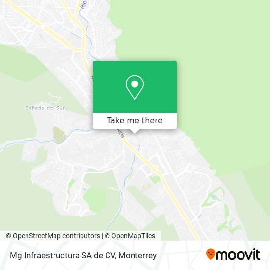Mapa de Mg Infraestructura SA de CV