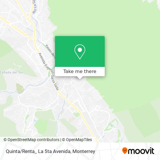 Quinta/Renta_ La 5ta Avenida map