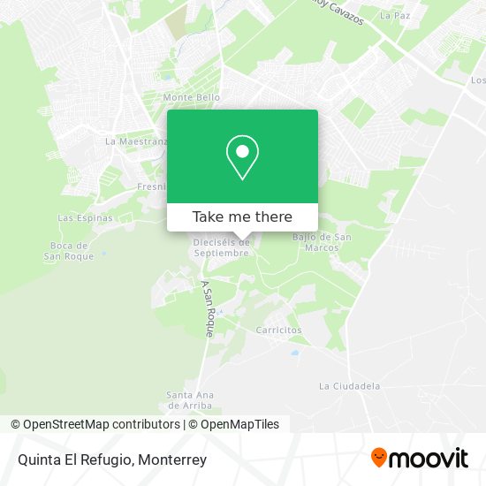 Mapa de Quinta El Refugio