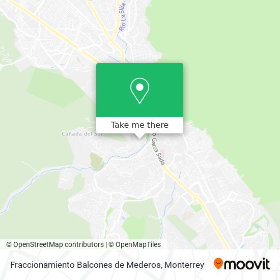 Mapa de Fraccionamiento Balcones de Mederos