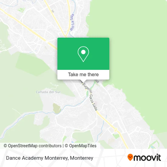 Dance Academy Monterrey map