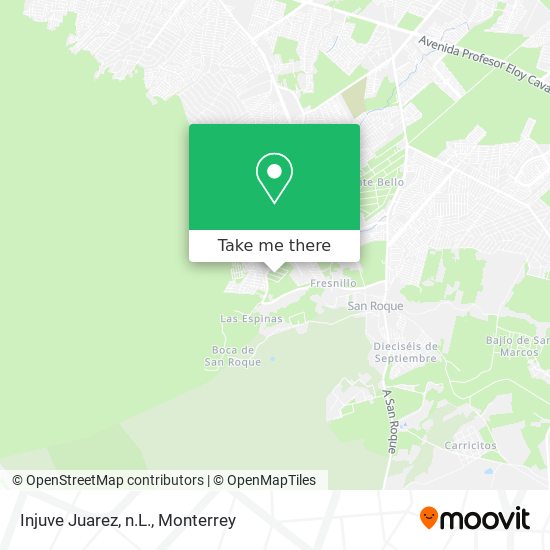 Mapa de Injuve Juarez, n.L.