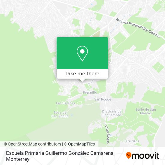 Mapa de Escuela Primaria Guillermo González Camarena