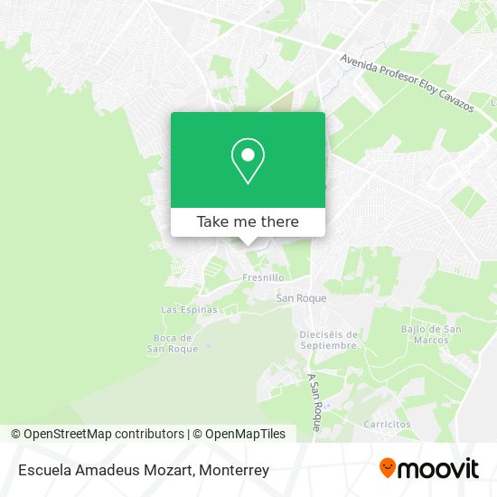 Escuela Amadeus Mozart map