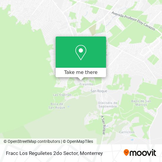 Mapa de Fracc Los Reguiletes 2do Sector