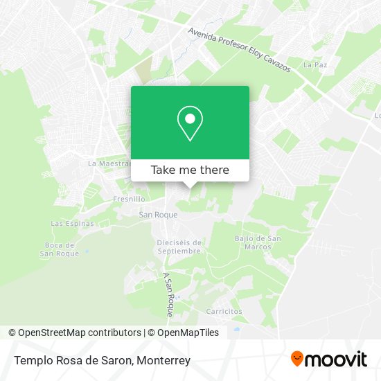 Templo Rosa de Saron map