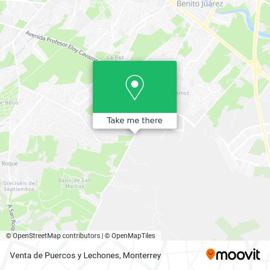 Venta de Puercos y Lechones map