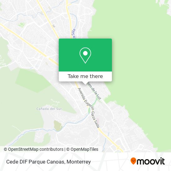 Cede DIF Parque Canoas map
