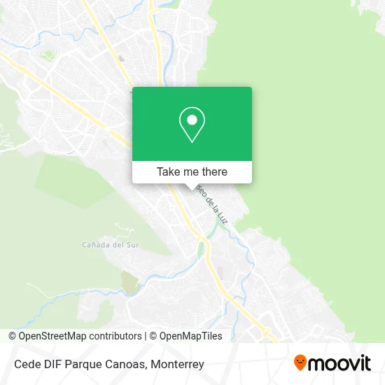 Cede DIF Parque Canoas map