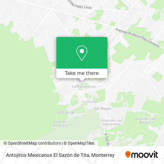 Antojitos Mexicanos El Sazón de Tita map