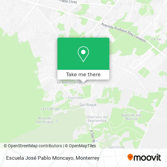 Escuela José Pablo Moncayo map