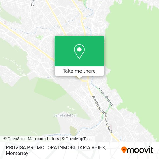 PROVISA PROMOTORA INMOBILIARIA ABIEX map