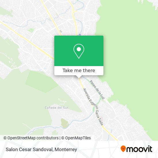 Salon Cesar Sandoval map