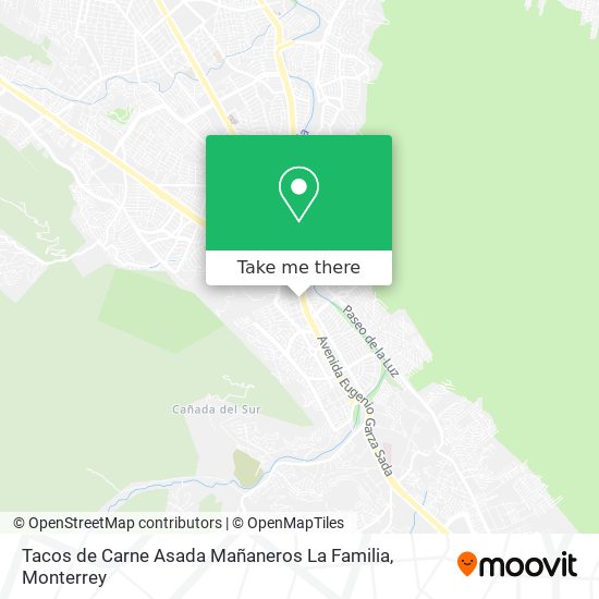 Mapa de Tacos de Carne Asada Mañaneros La Familia