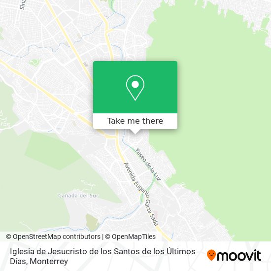 Mapa de Iglesia de Jesucristo de los Santos de los Últimos Días