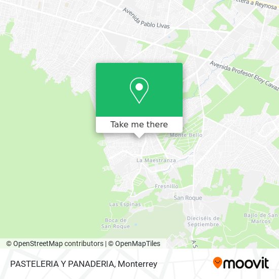 PASTELERIA Y PANADERIA map