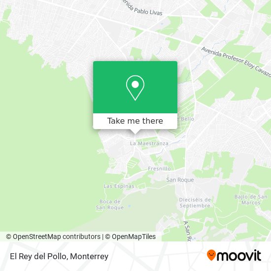 El Rey del Pollo map