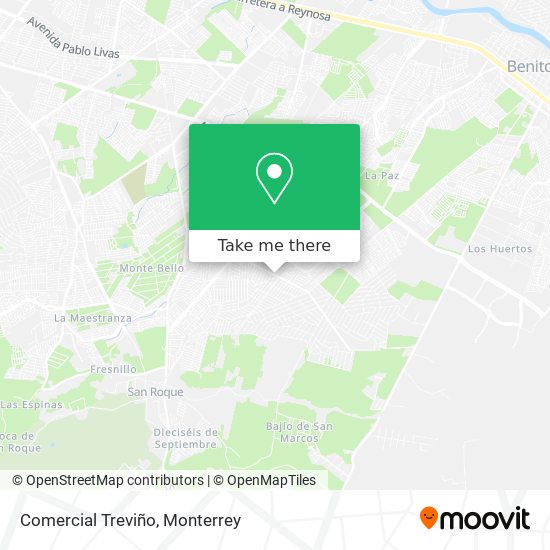 Mapa de Comercial Treviño