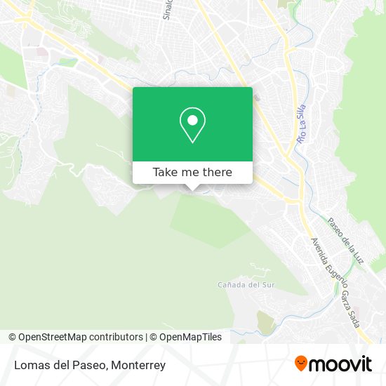 Lomas del Paseo map