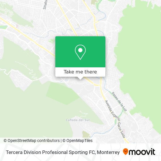 Tercera Division Profesional Sporting FC map