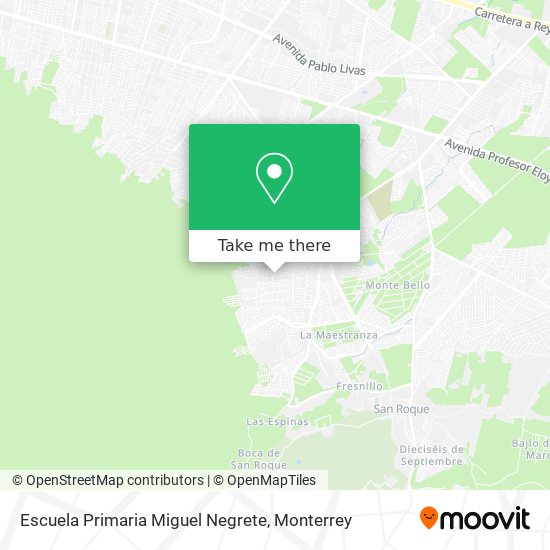 Escuela Primaria Miguel Negrete map