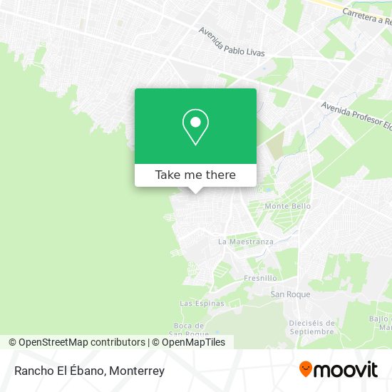 Rancho El Ébano map