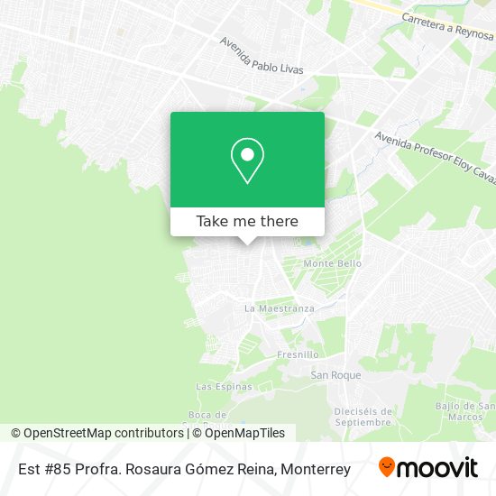 Mapa de Est #85 Profra. Rosaura Gómez Reina