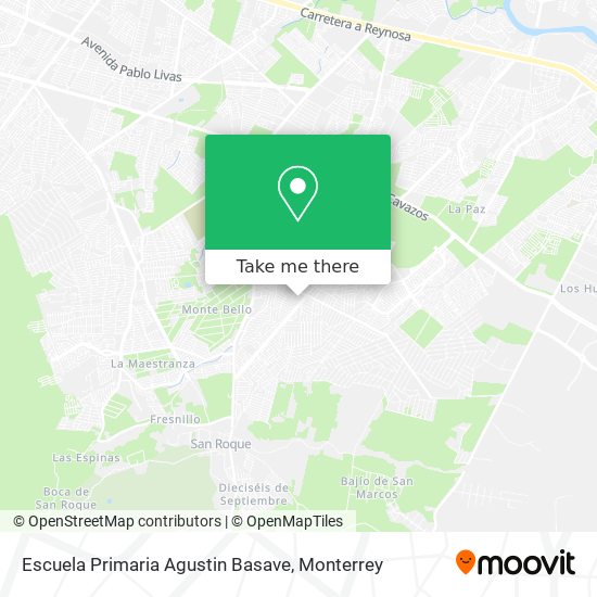 Escuela Primaria Agustin Basave map