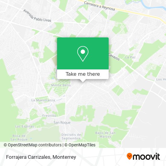 Forrajera Carrizales map