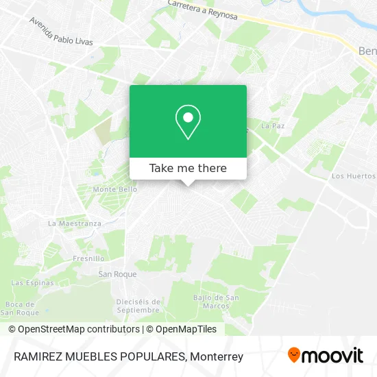 RAMIREZ MUEBLES POPULARES map