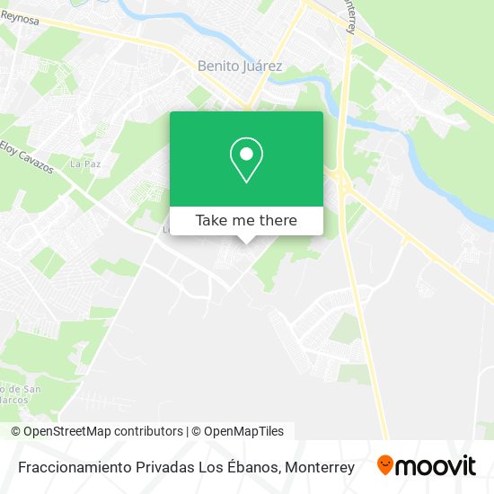 Fraccionamiento Privadas Los Ébanos map