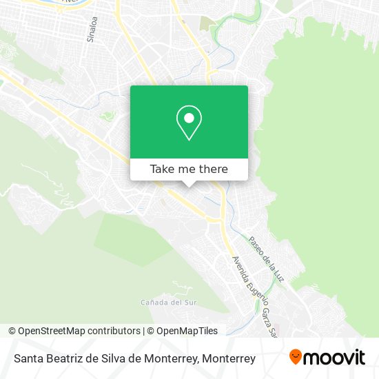 Santa Beatriz de Silva de Monterrey map