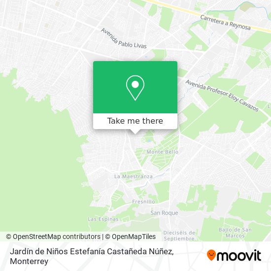 Mapa de Jardín de Niños Estefanía Castañeda Núñez
