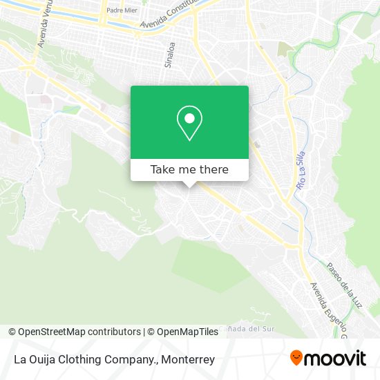 La Ouija Clothing Company. map