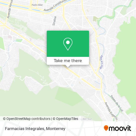 Farmacias Integrales map
