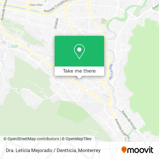 Mapa de Dra. Leticia Mejorado / Dentticia