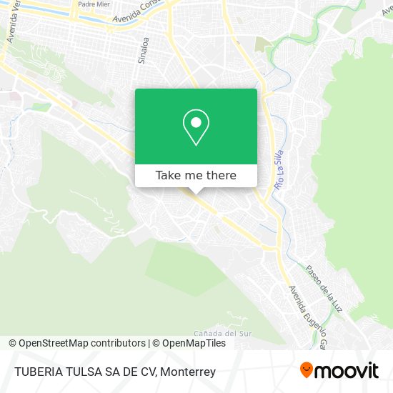 TUBERIA TULSA SA DE CV map