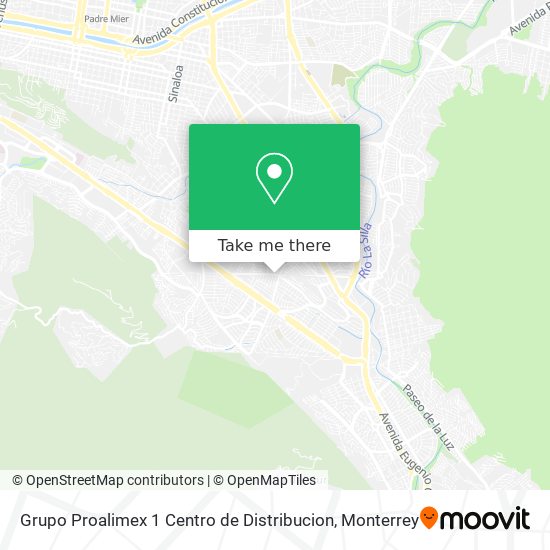 Mapa de Grupo Proalimex 1 Centro de Distribucion