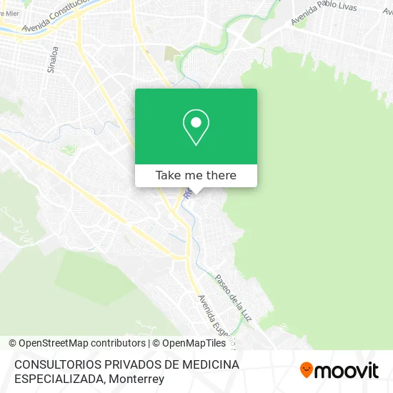 Mapa de CONSULTORIOS PRIVADOS DE MEDICINA ESPECIALIZADA