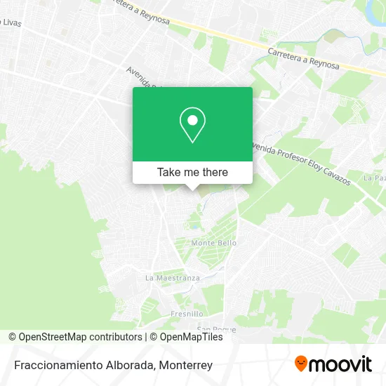 Fraccionamiento Alborada map