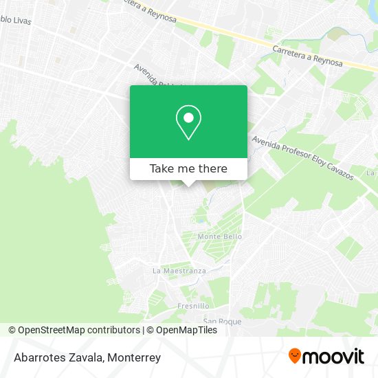 Mapa de Abarrotes Zavala