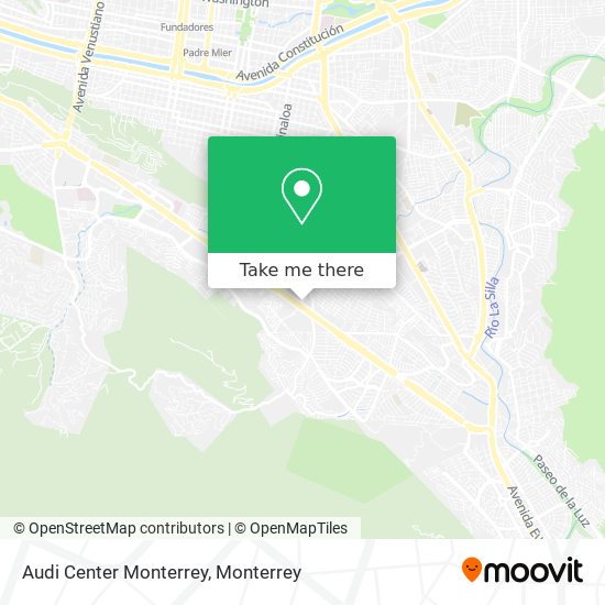 Audi Center Monterrey map