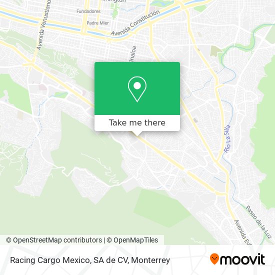 Mapa de Racing Cargo Mexico, SA de CV