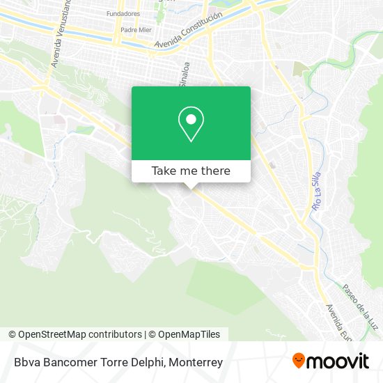 Bbva Bancomer Torre Delphi map