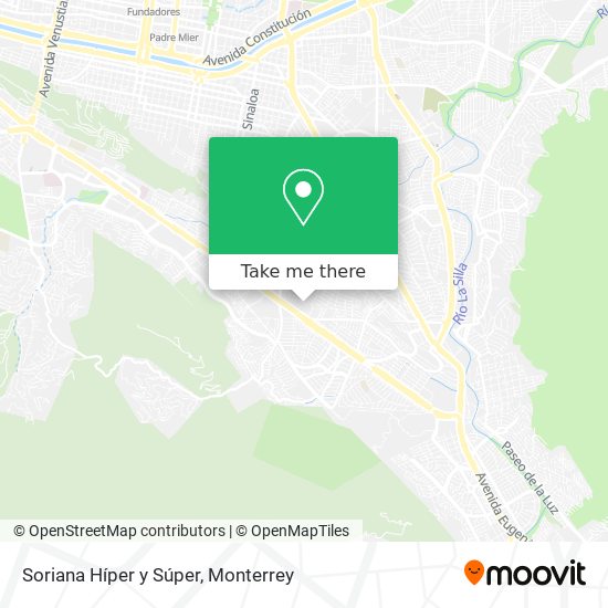 Soriana Híper y Súper map