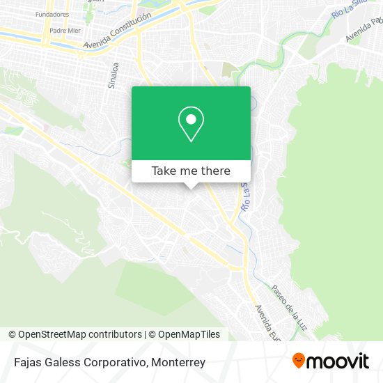 Fajas Galess Corporativo map