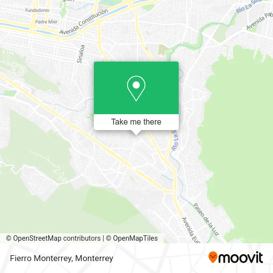 Mapa de Fierro Monterrey